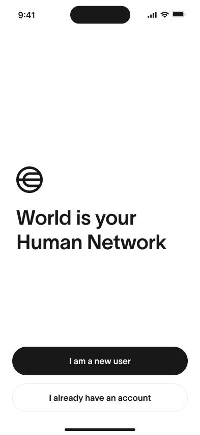 World ID App - Creación de cuenta - Pantalla de bienvenida.png